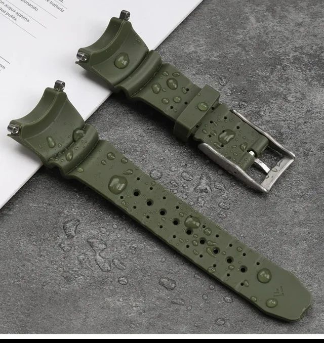 ヒナ Pulseira verde nova Citizen Ecozilla Bj8057-17 Bj8040 importada