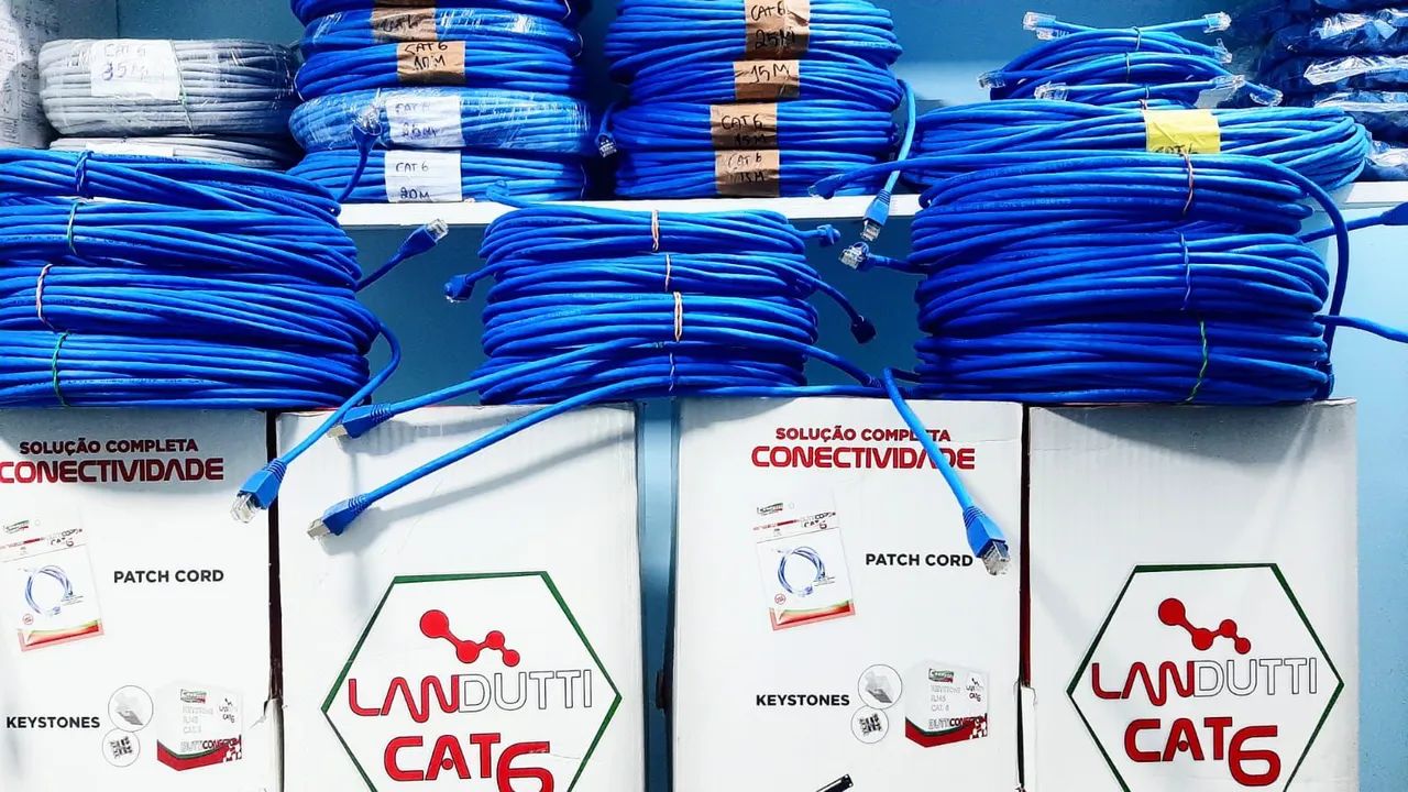 CABO DE REDE LAN CAT5/CAT5E 100% COBRE 1M,2M,3M,5M,10M,15M,20M,25M,30M,35M,40M,50M,60M  - Foto 5