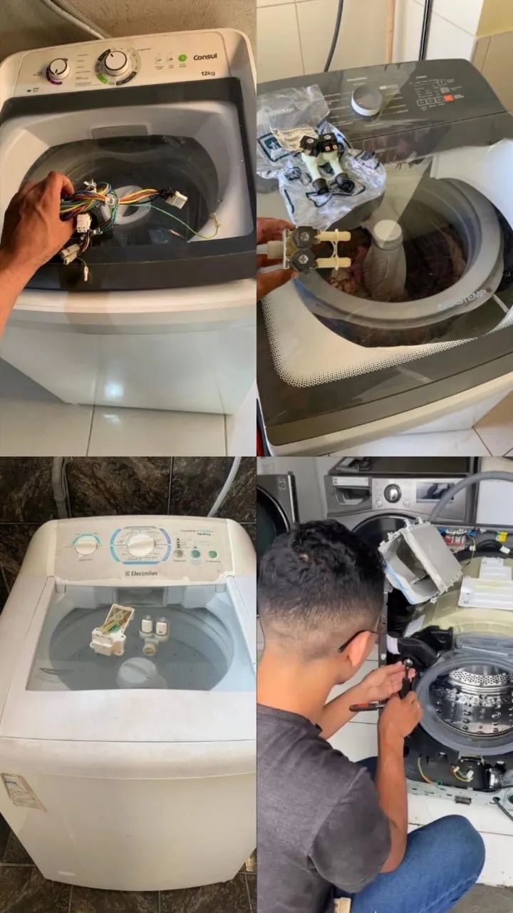 MÁQUINA DE LAVAR - LAVA E SECA - MICROONDAS PARA CONCERTO E MANUTENÇÃO 