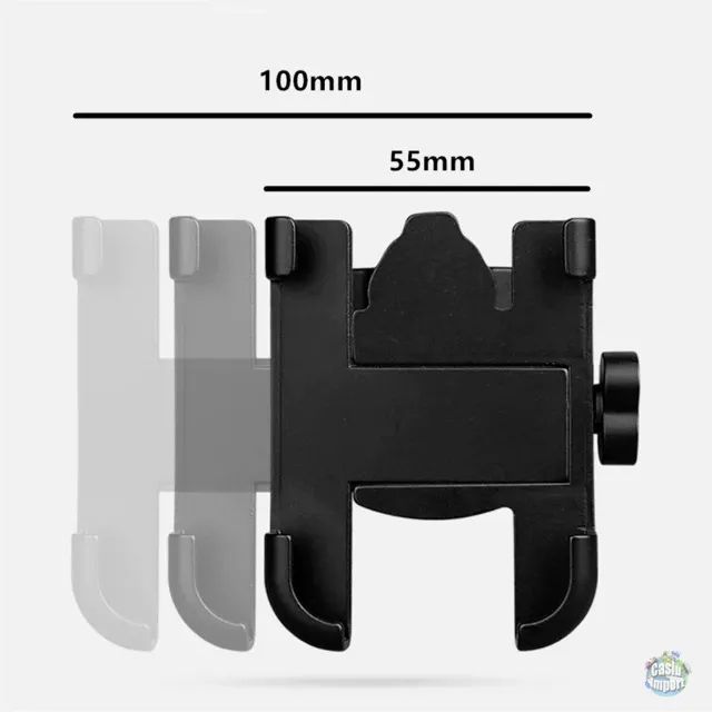 Suporte de Celular em alumínio para Motos e bicicletas - Foto 3