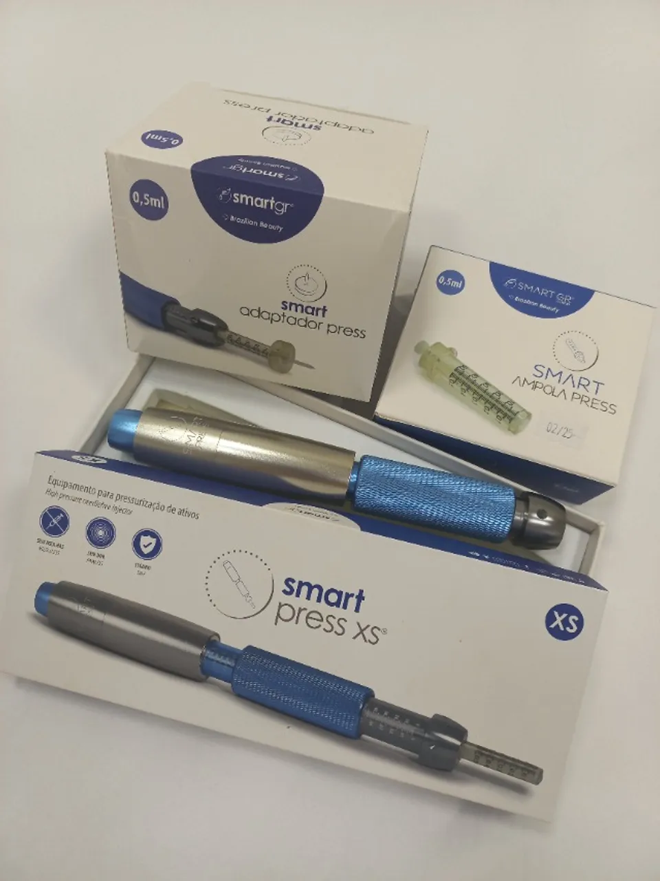 Caneta para intradermo pressurizada