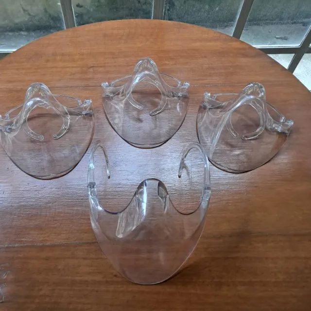 Conjunto com 4 Máscaras de Acrílico Reutilizável  - Clear Shield Protege - 4 Peças - Foto 2