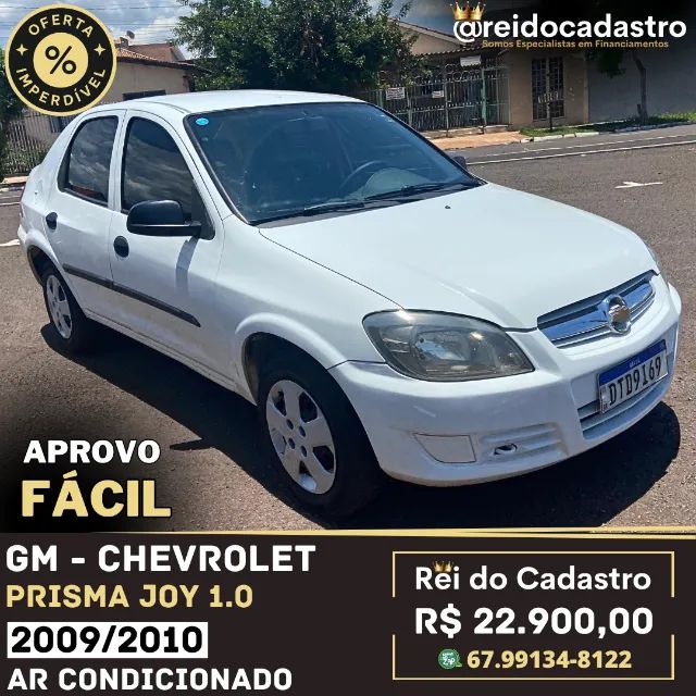 Prisma Joy 1.0 2009/2010 - Ar Cond.- R$ 22.900,00 - Ent. 3.000,00 +48X - Aprovo Fácil- Rei
