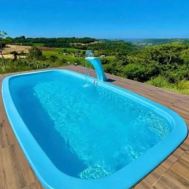 Piscina de fibra 6,0 x 3,0 x 1,40m - Nova de fábrica - Leia a descrição - Foto 2