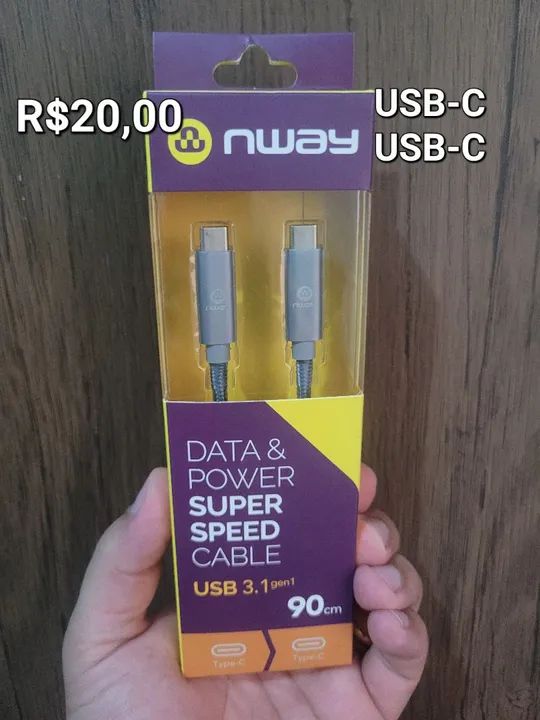 Cabo de dados USB-C/USB-C