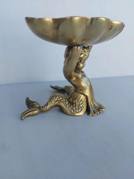 Saboneteira antiga em bronze  - Foto 3