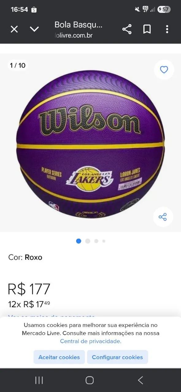 Bola de basquete LeBron James oficial  - Foto 3