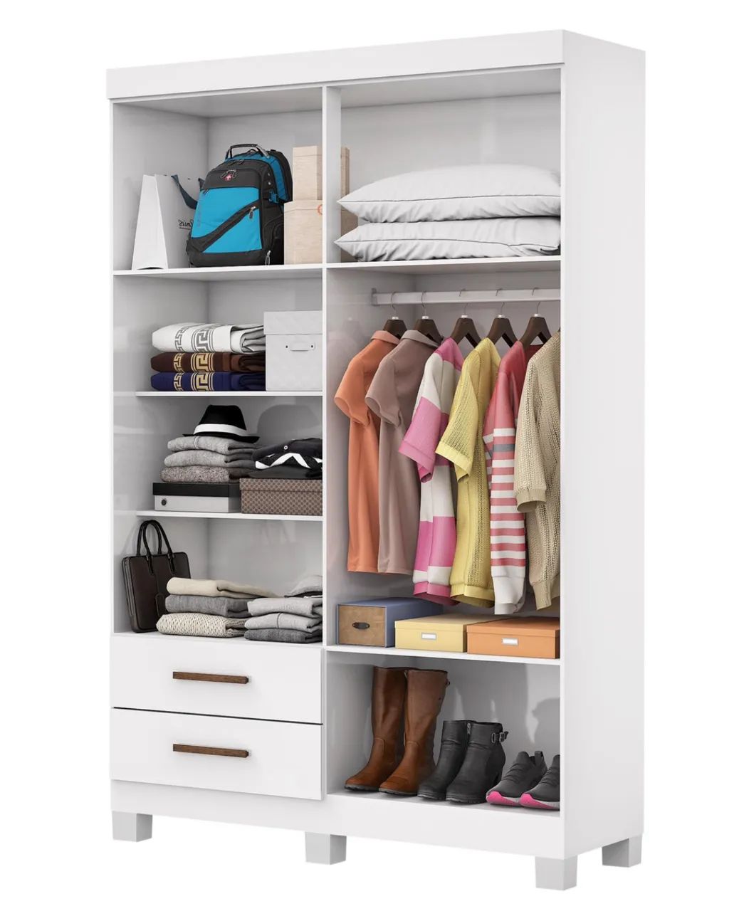 Guarda Roupa 4 portas e 2 gavetas com espelho em Promoção! - Foto 3