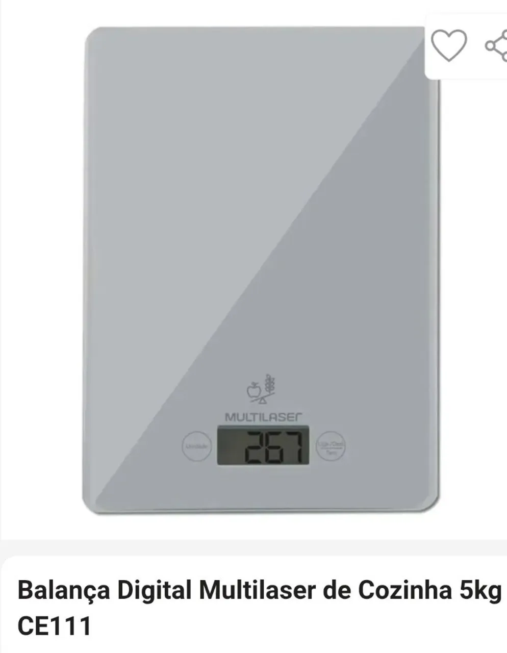 Balança digital para cozinha