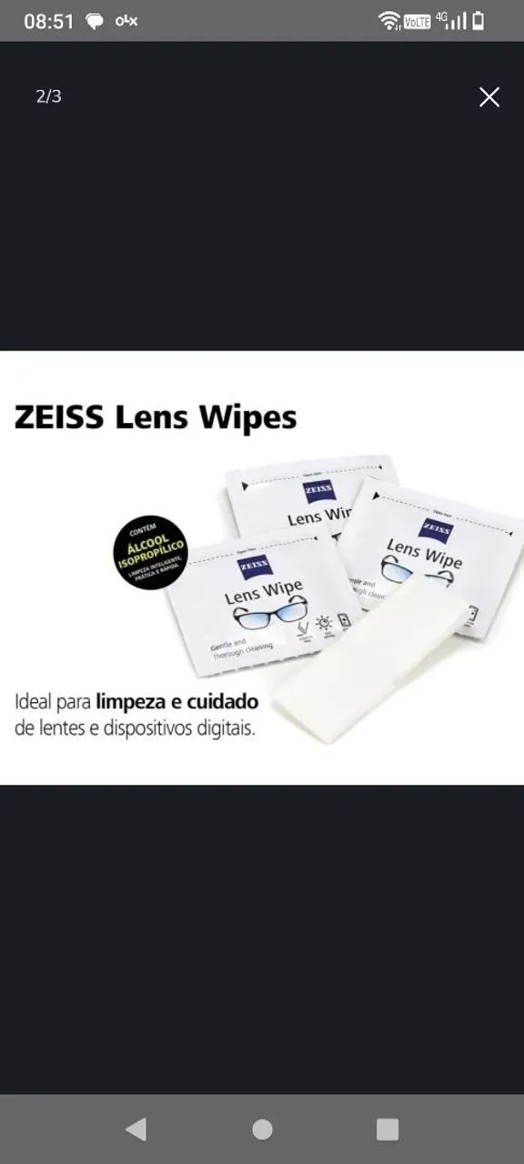 Lenços para Limpeza de Lentes e Telas Digitais - Foto 3
