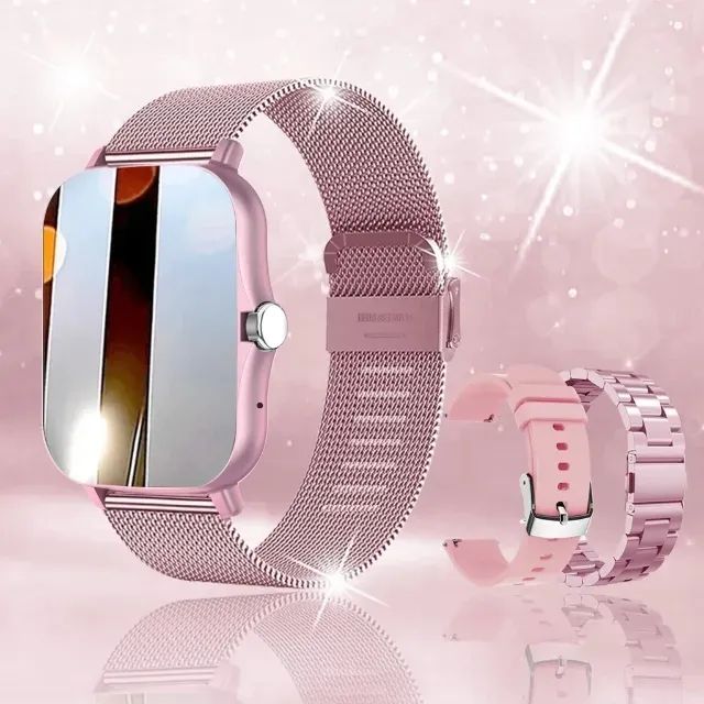 Xiaomi Smartwatch Square Relógio Mulher Homem Discagem Por Toque Chamadas Música Smartcloc - Foto 4