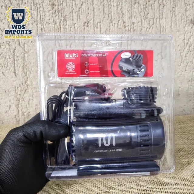 Compressor De Ar Mini 12v Automotivo - Multilaser