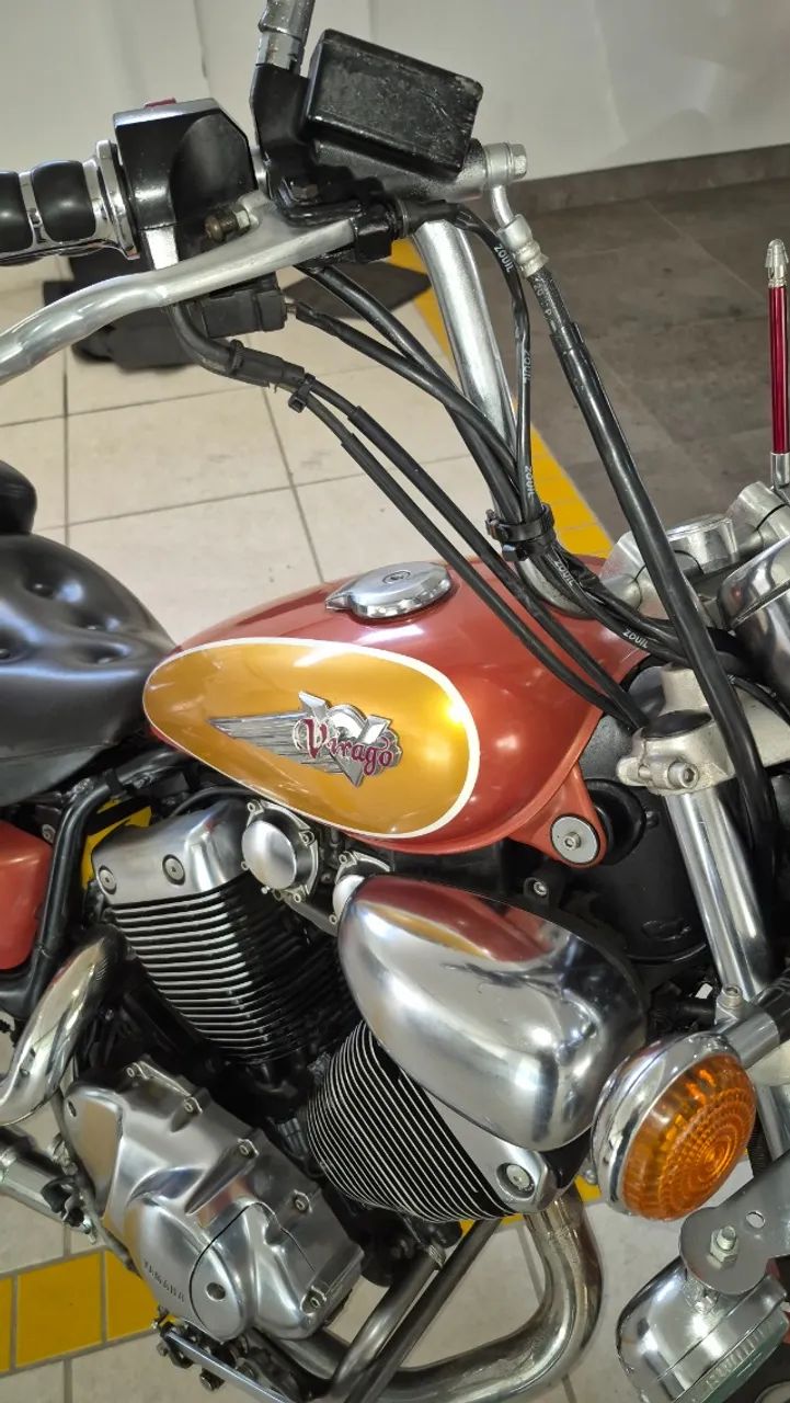 Yamaha Virago 535 com acessórios. - Foto 3