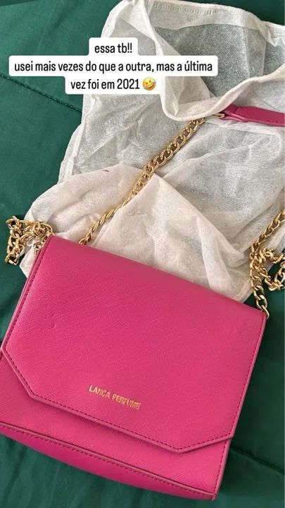 Bolsa Lança Perfume Rosa