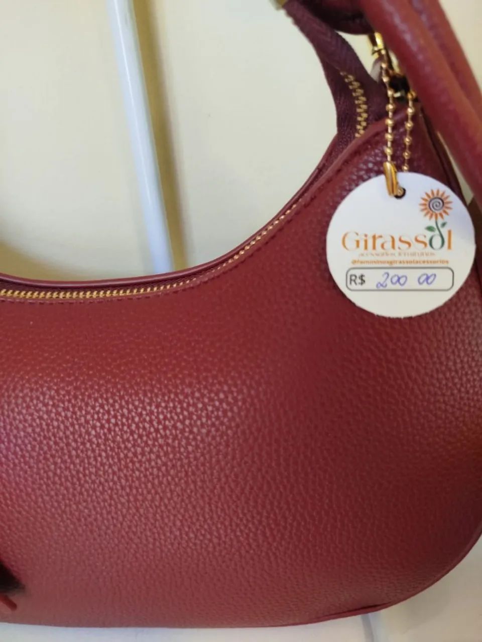 Bolsa Feminina Vinho Luxo - Nova da Girassol Acessórios! - Foto 2