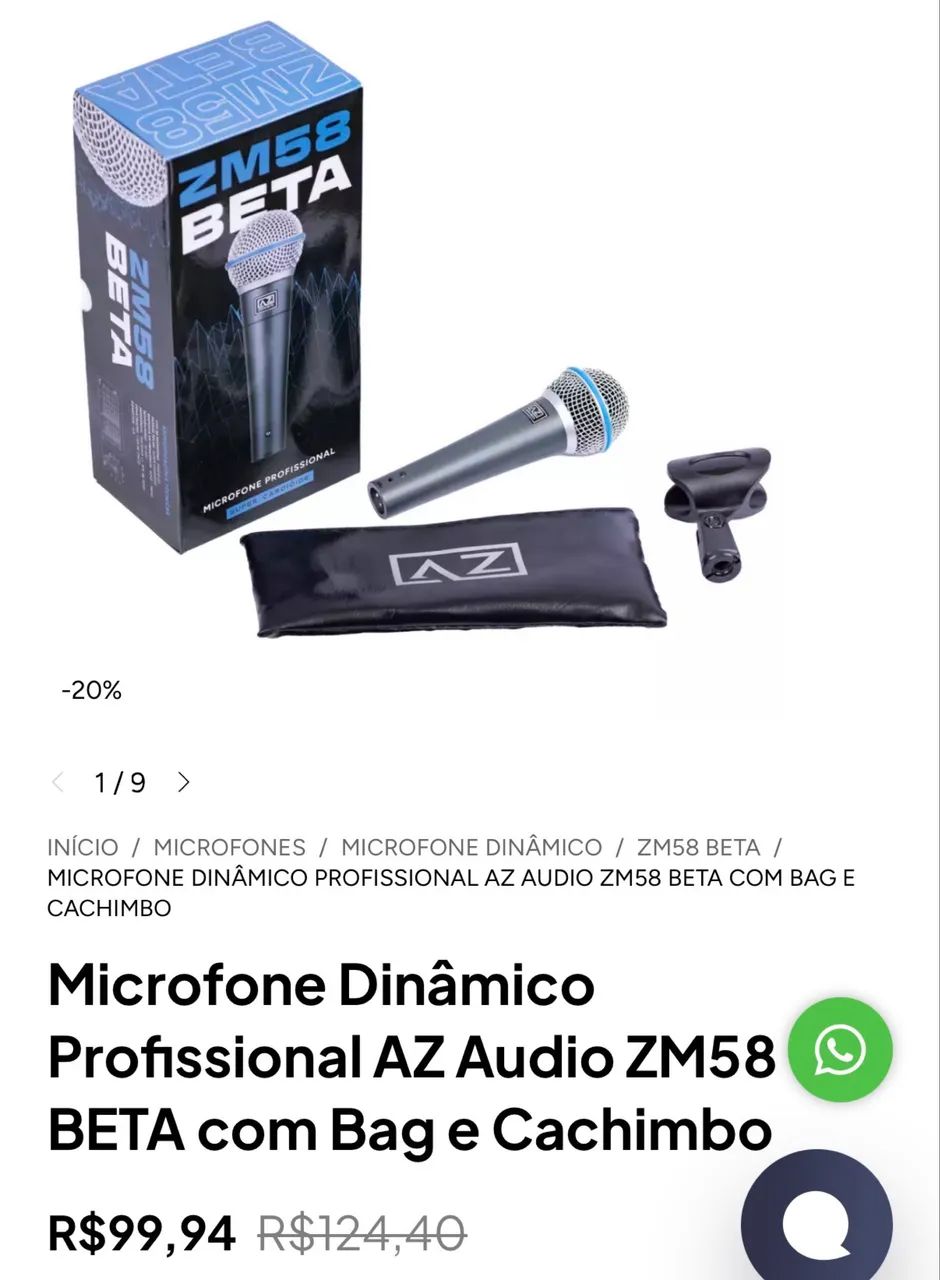 Microfone dinâmico - Foto 3