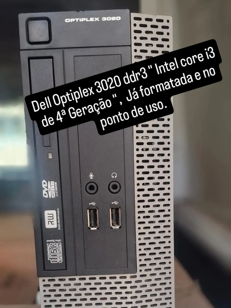 Cpu Optiplex 3020 Core i3 de 4ª geração no ponto de uso e formatada