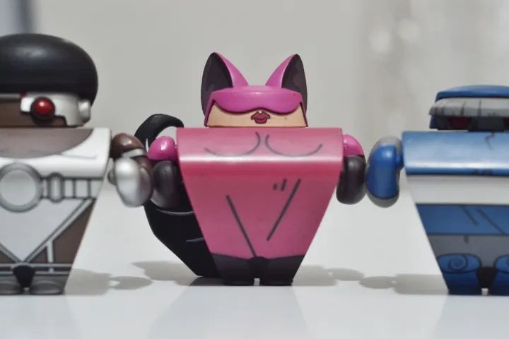 Miniaturas Blammoids DC Coringa Darkseid Mulher Gato Cyborg - Foto 4