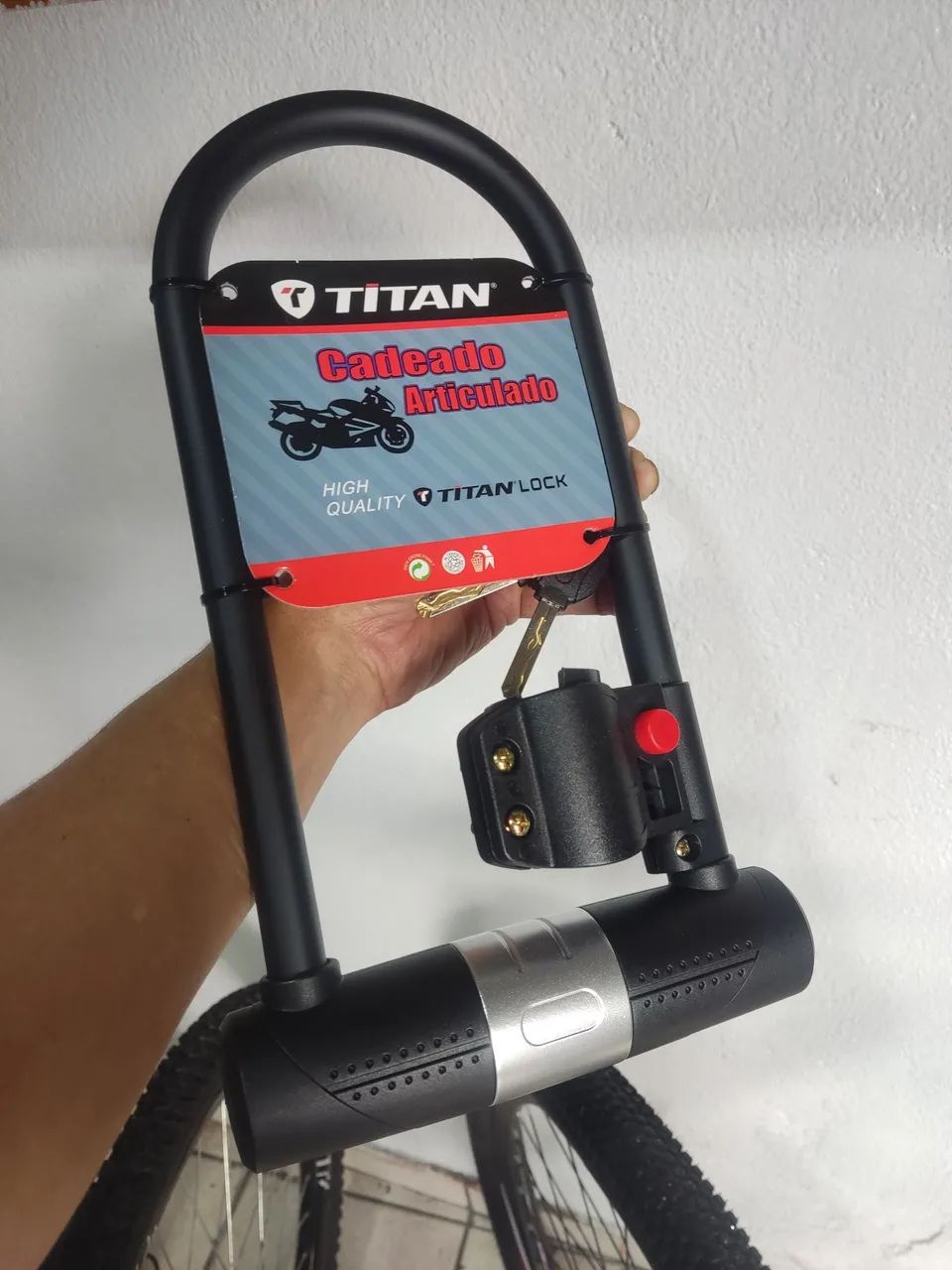 Cadeado Trava, Tranca de Bike, Bike Elétrica e Moto Super Reforçado 
