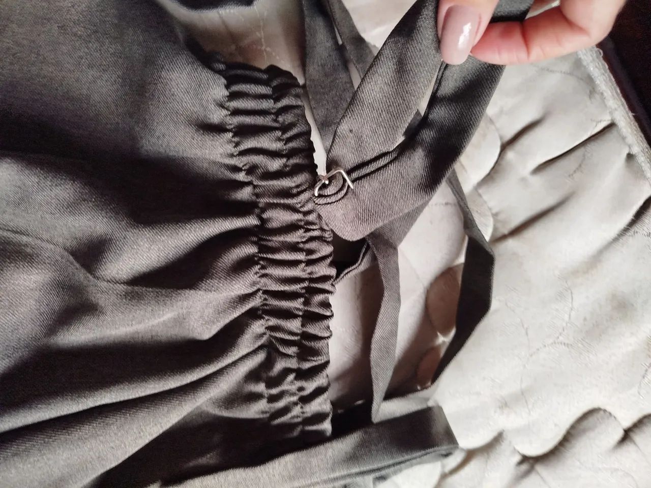 Calça cinza com Suspensórios - Foto 4