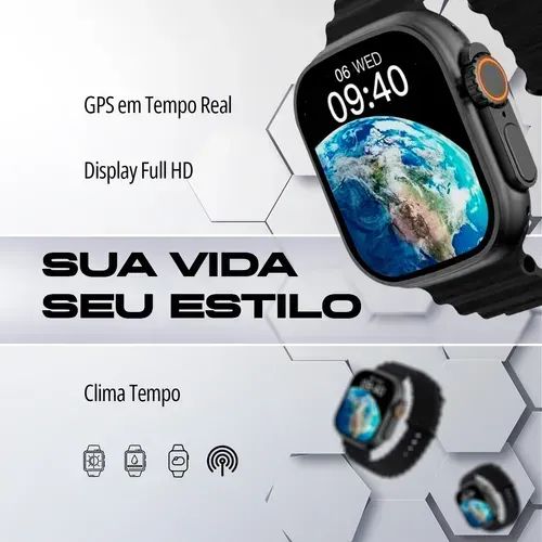 Smartwatch Series 10 Ultra W69+ Plus Nfc Super Amoled 2gb - Foto 4