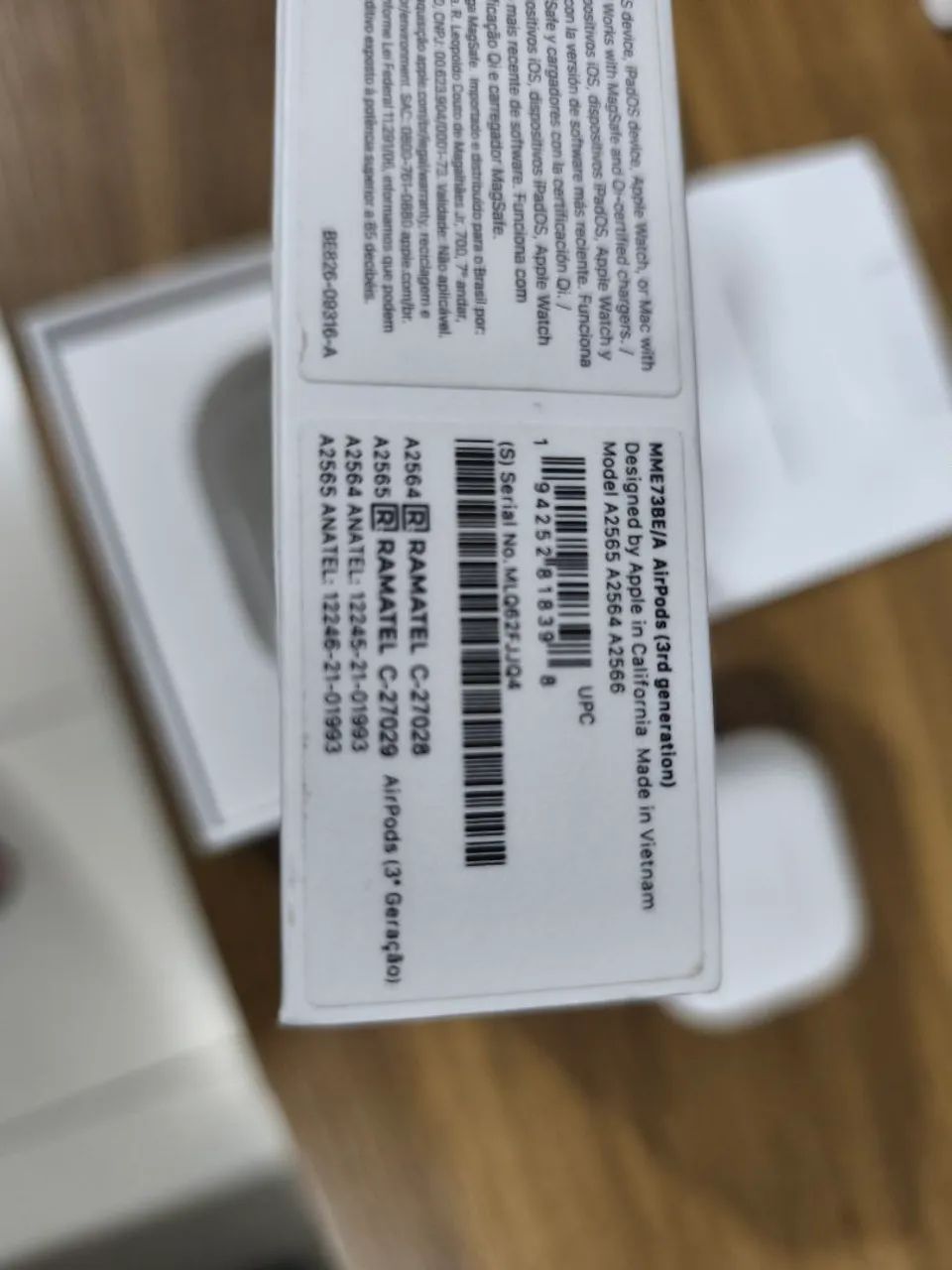 Case/estojo Airpods 3ª geração (sem fones) - Acomp. caixa e cabo usb - Foto 5