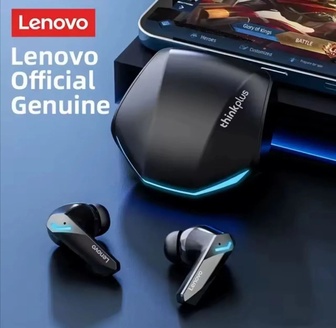 Fone de Ouvido Lenovo GM2 Pro Black - Original