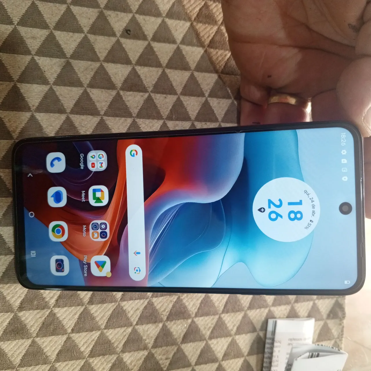 Moto moto g 34 memória 128 GB com a biometria