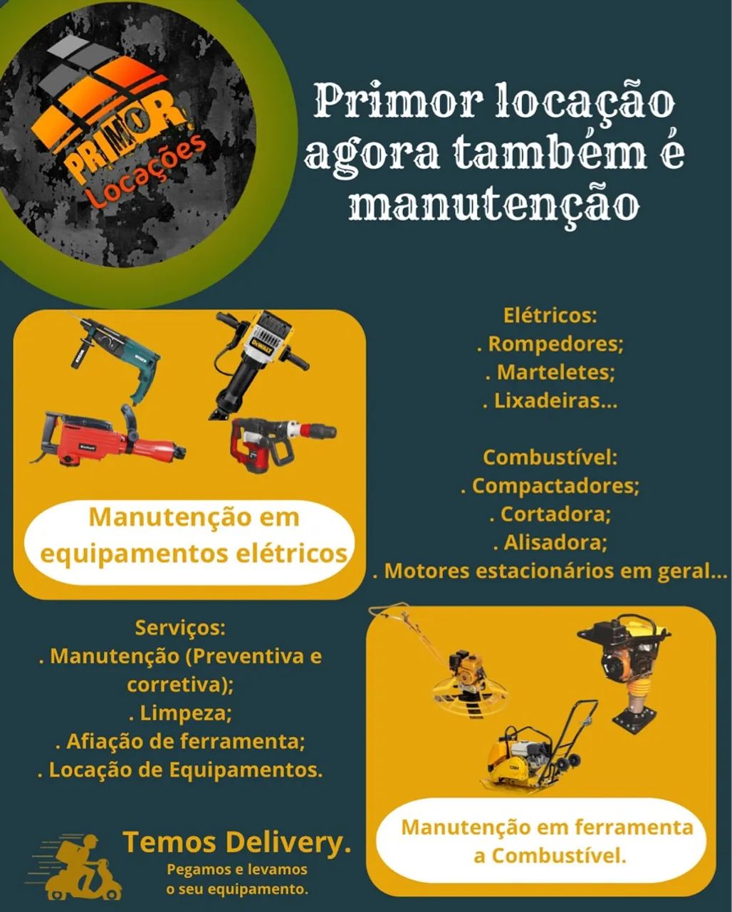 Manutenção em equipamentos para construção civil.