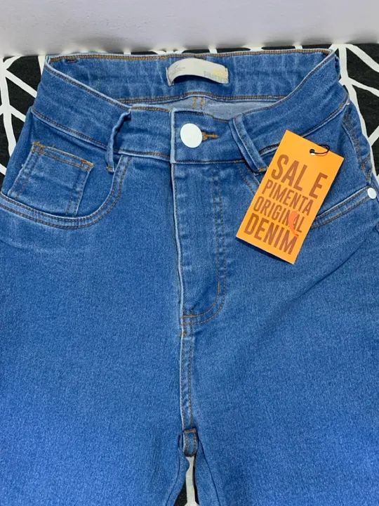 Calça Jeans Azul Sal e Pimenta - Foto 2