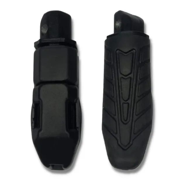 Kit Par Pedaleira Traseira Preto Epox Honda Cg 160 Titan 160 Fan 160 Start 160 Cb Twister - Foto 5