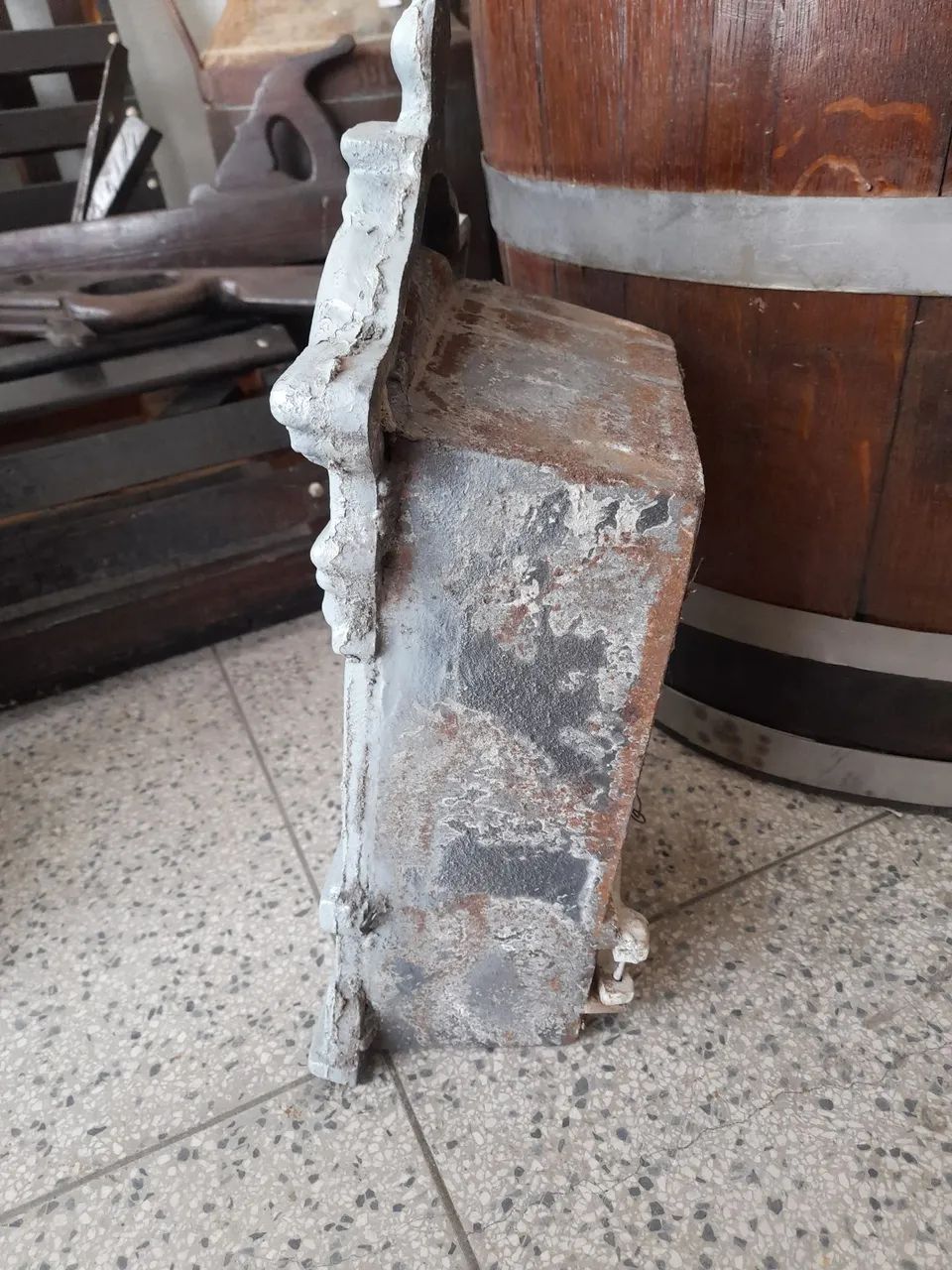 Caixa de correio de ferro fundido antiga - Foto 4