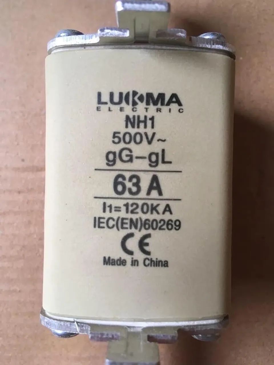 Fusível NH1 63A 500V~ gG-gL LUKMA