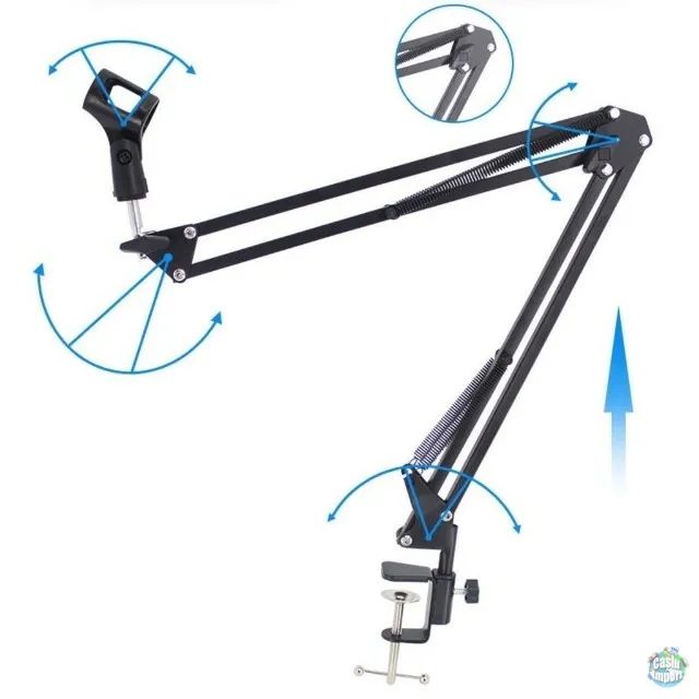 Braço articulado suporte de mesa para microfone - Foto 3