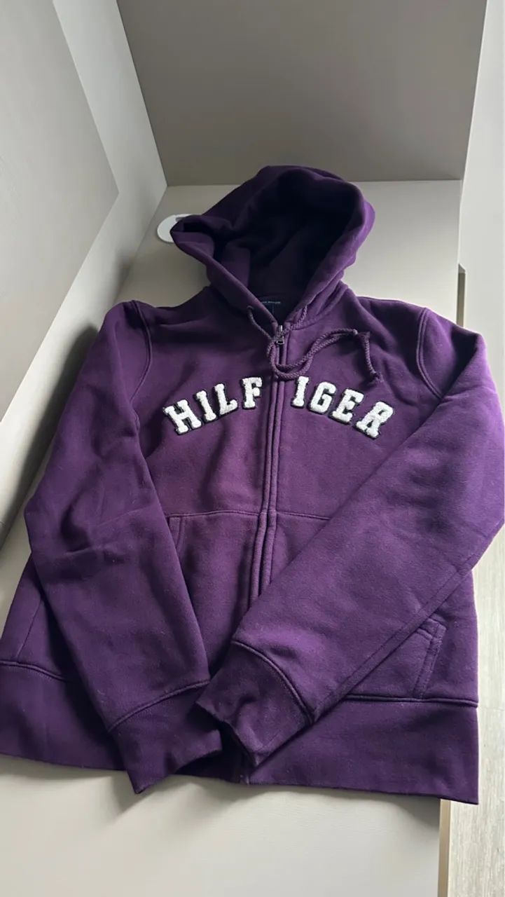 Casaco com Capuz Tommy Hilfiger Roxo - Foto 5