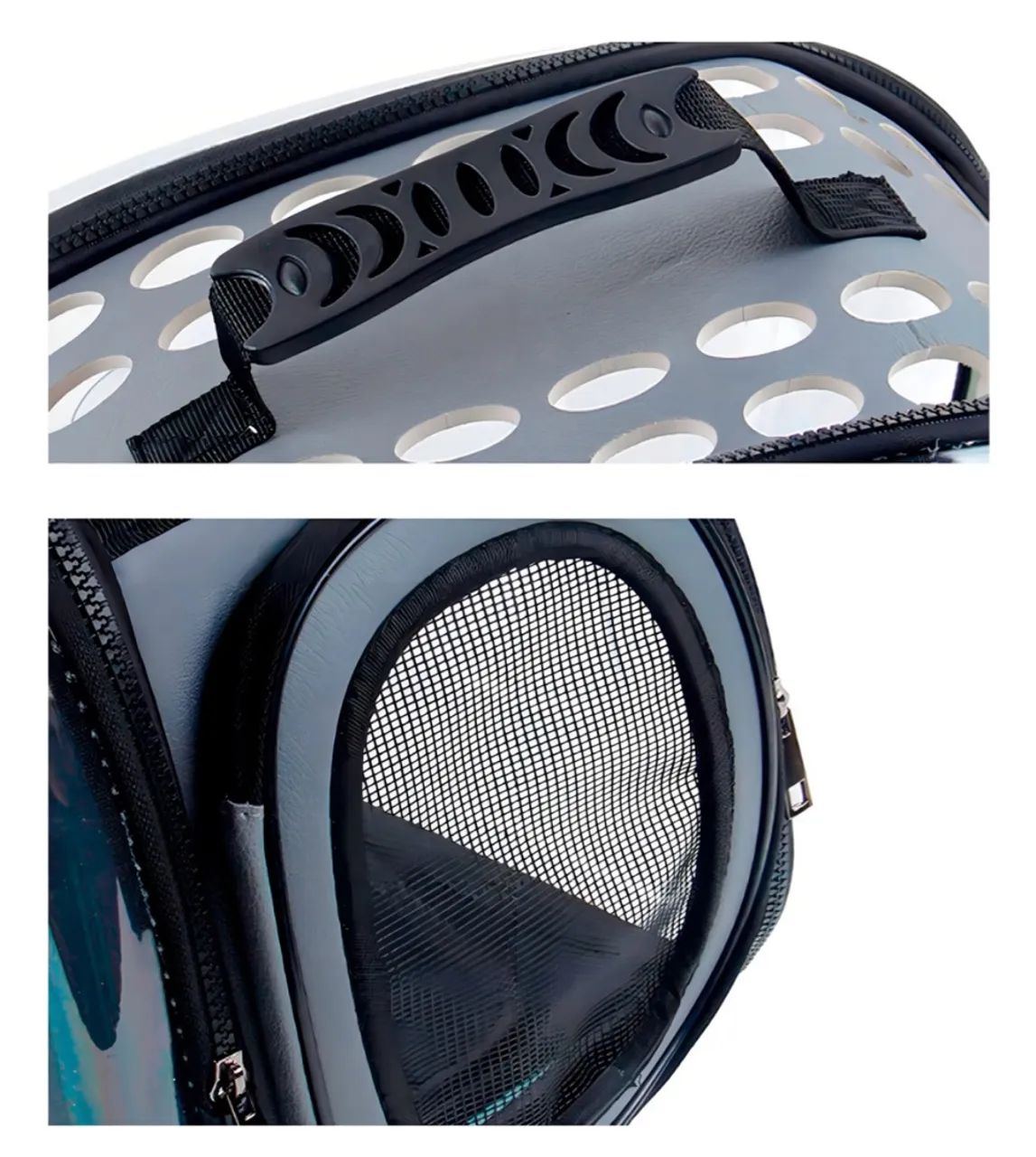 Bolsa de transporte para pet desmontável transparente grande 42cm