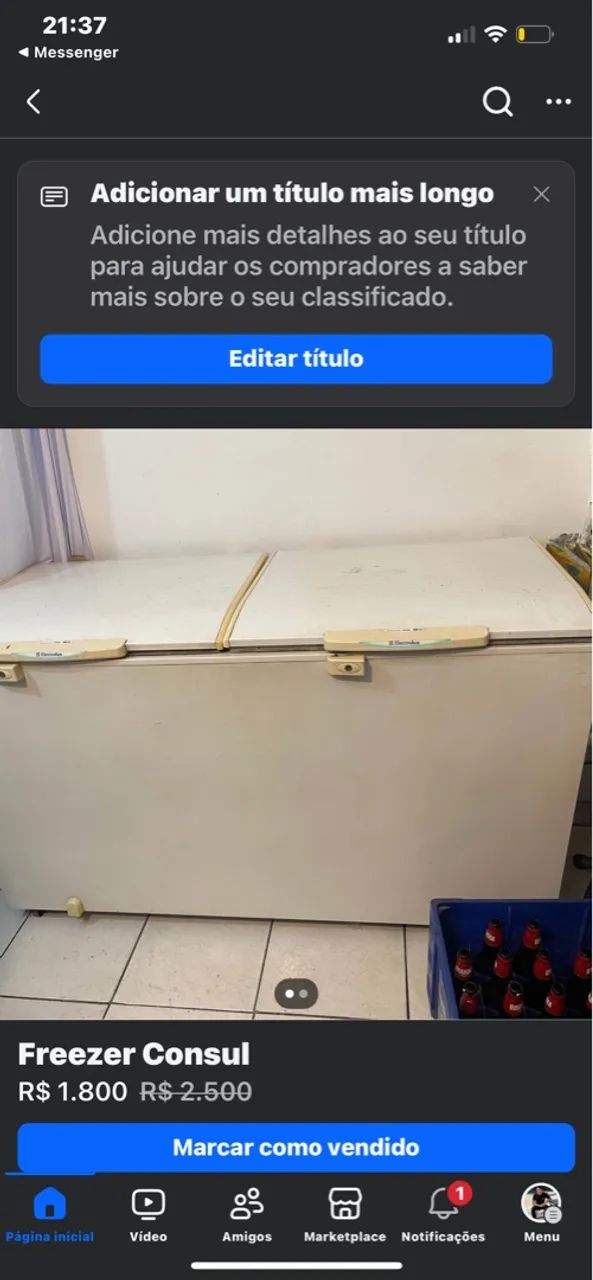 Freezer Horizontal Usado - Foto 2