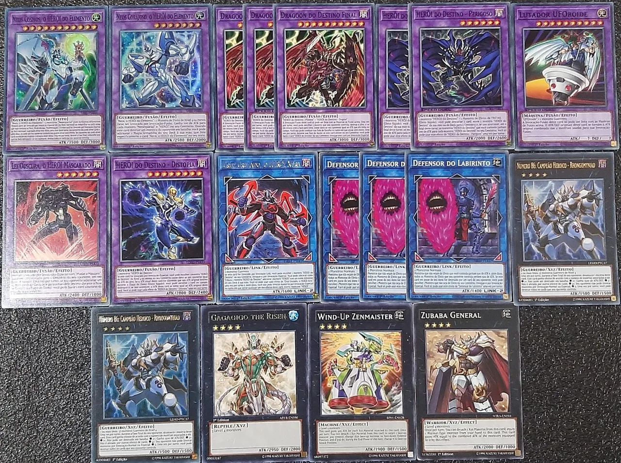 Deck heroi elemento cartas originais de yu-gi-oh - Foto 4