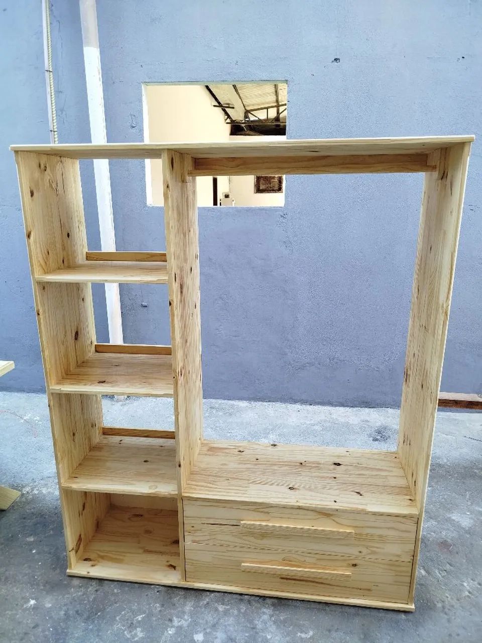 Closets de madeira de pinus. Guarda roupas. Arara multiuso. - Foto 3