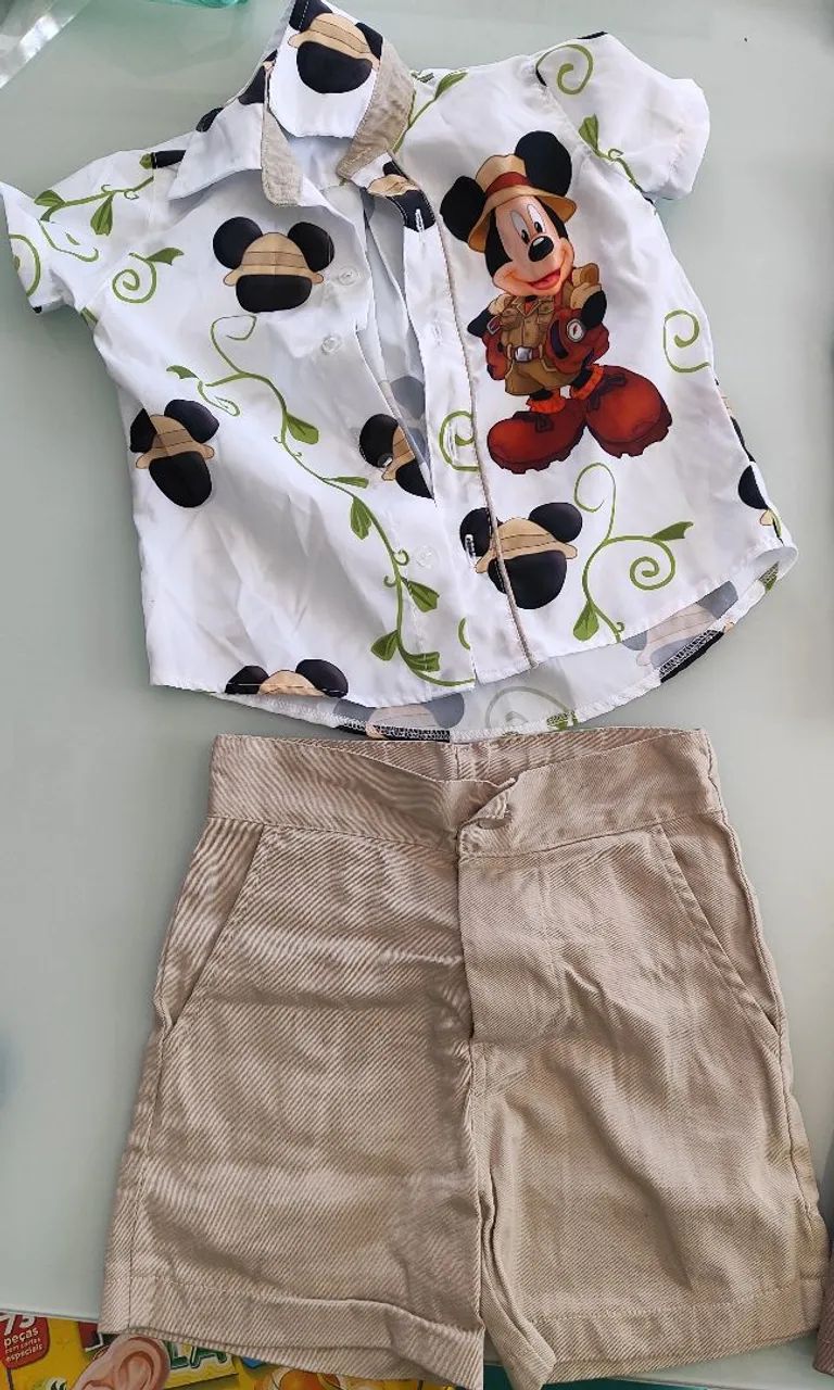 Conjunto Infantil Mickey Safari