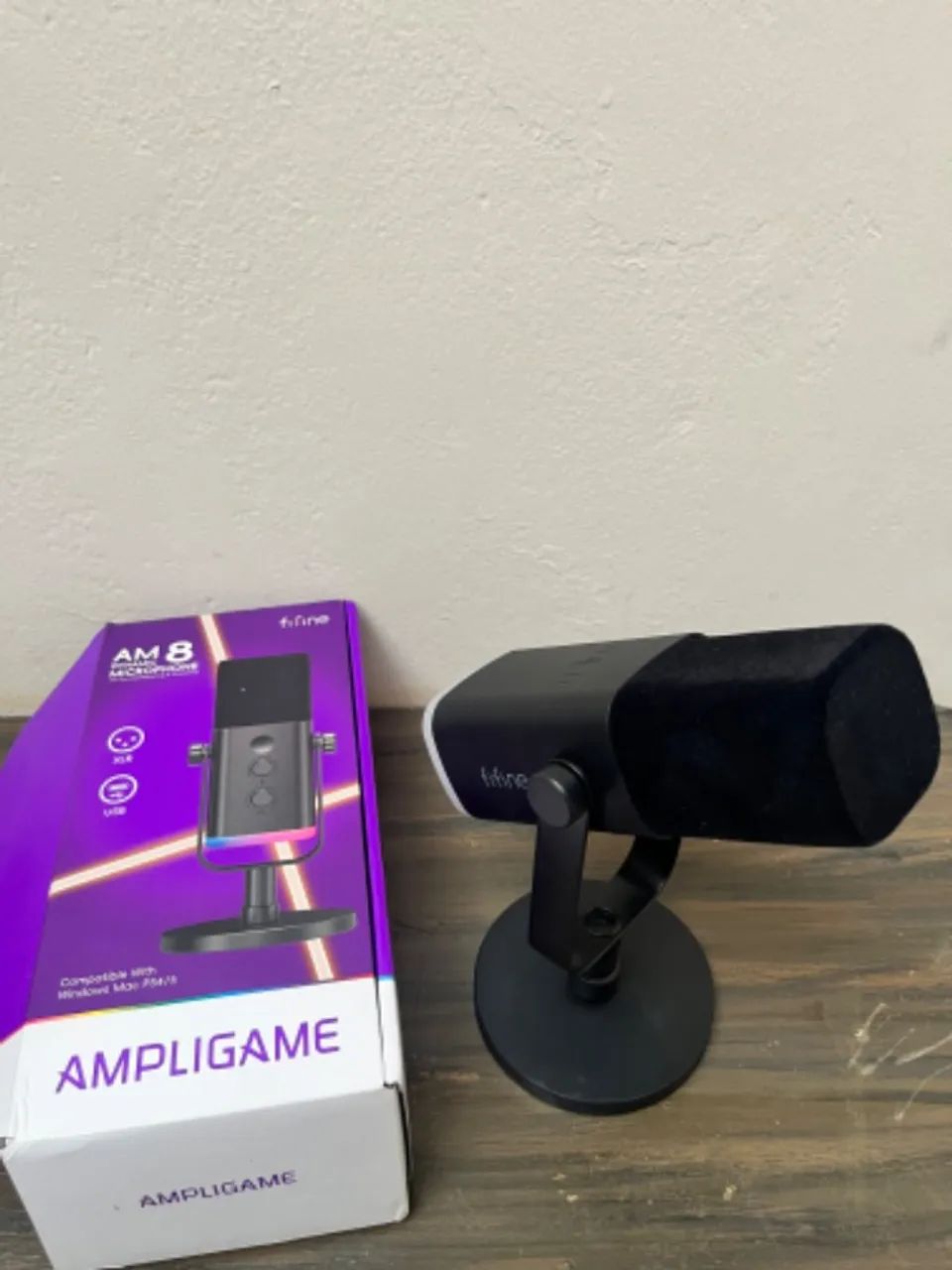 FIFINE Microfone dinâmico USB/XLR com RGB AM8 - Foto 6