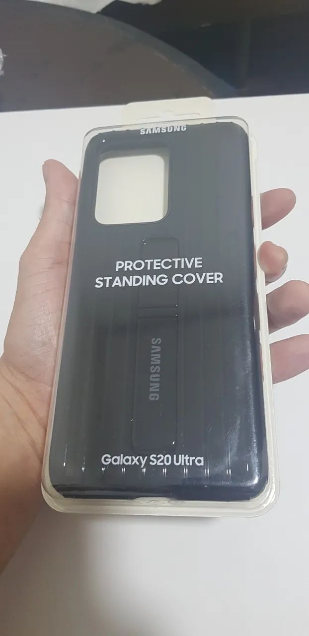 Capa Protective Standing Original P/ Galaxy S20 Ultra - Preta - Foto 5