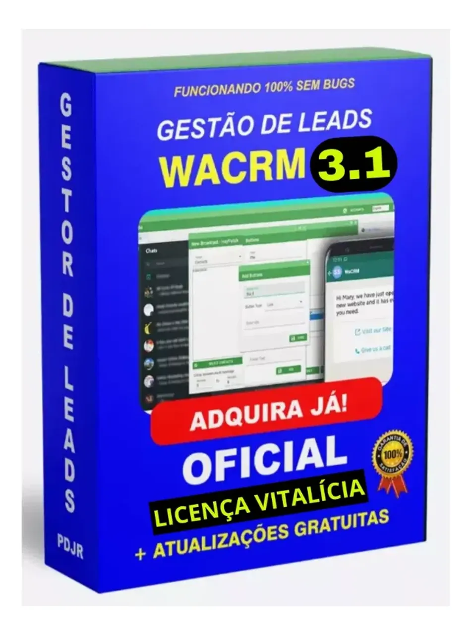 Robo do Whatsapp Com Licença Vitalícia Wa Crm 3.1