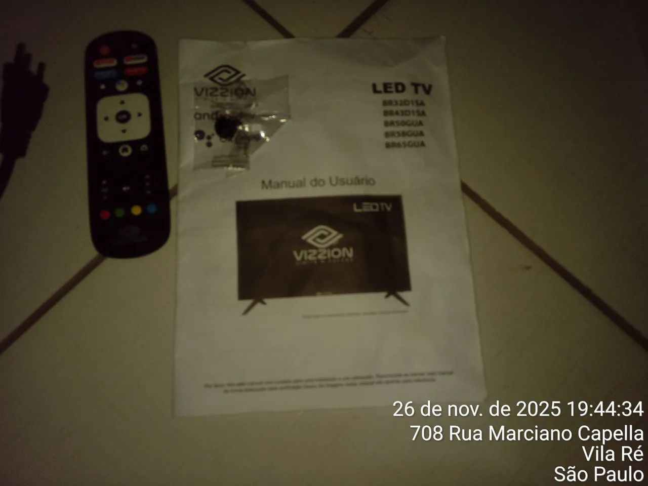 TV Led 32, Marca Vizzion, estado de nova,pouco uso, com fio de antena 12 m - Foto 3