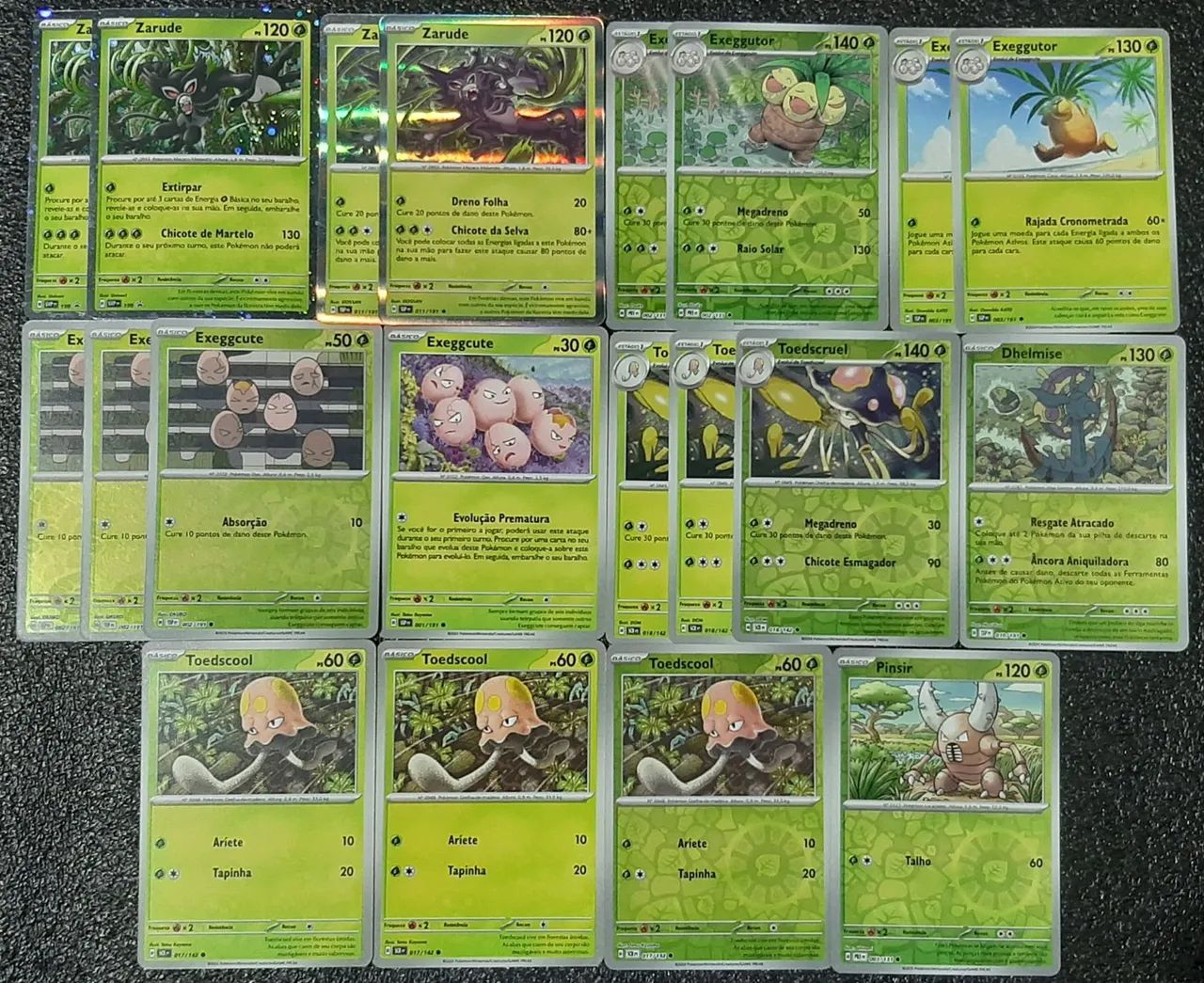 Deck zarude cartas originais de pokémon