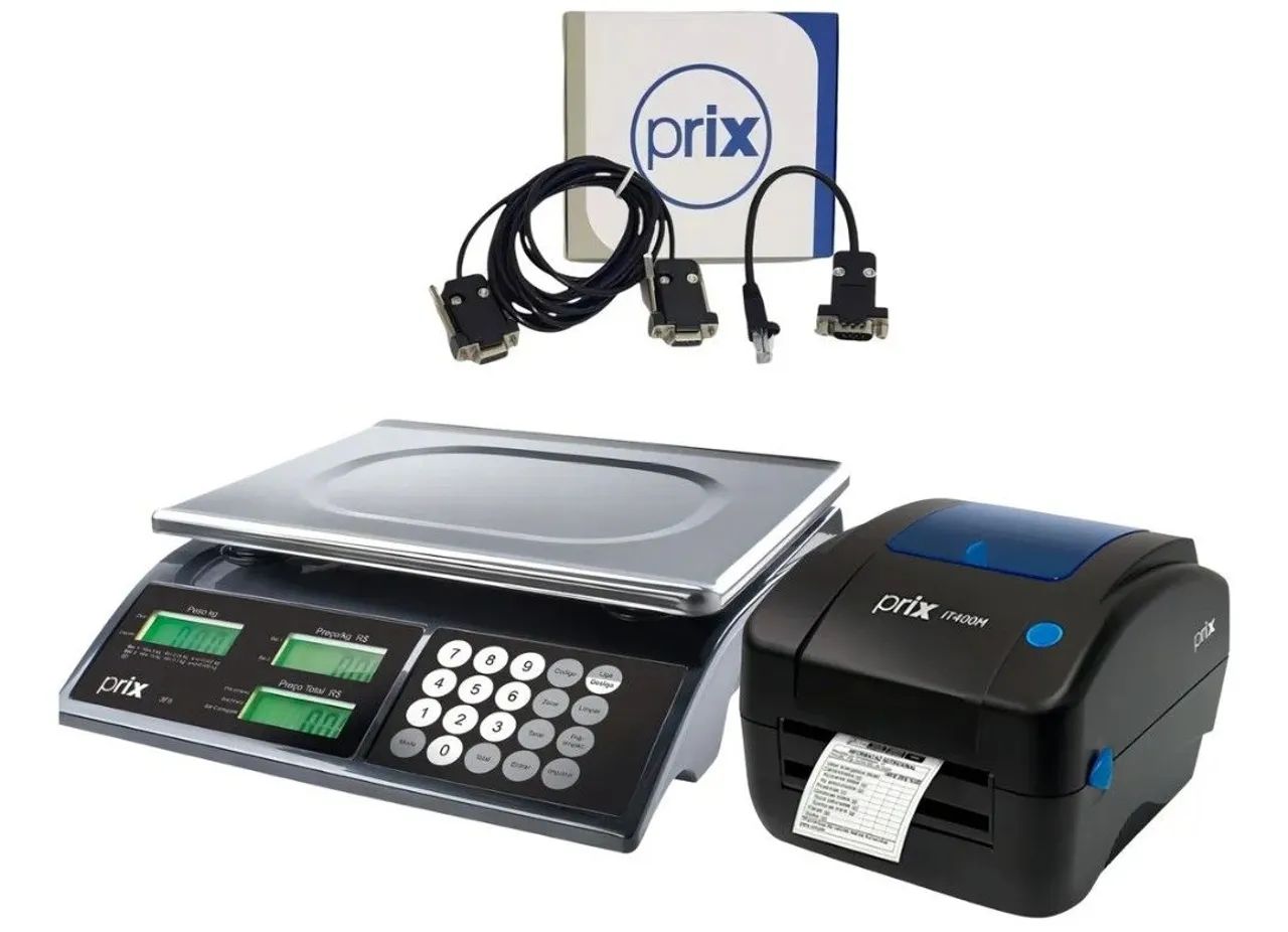 Balança impressora e leitor de código 