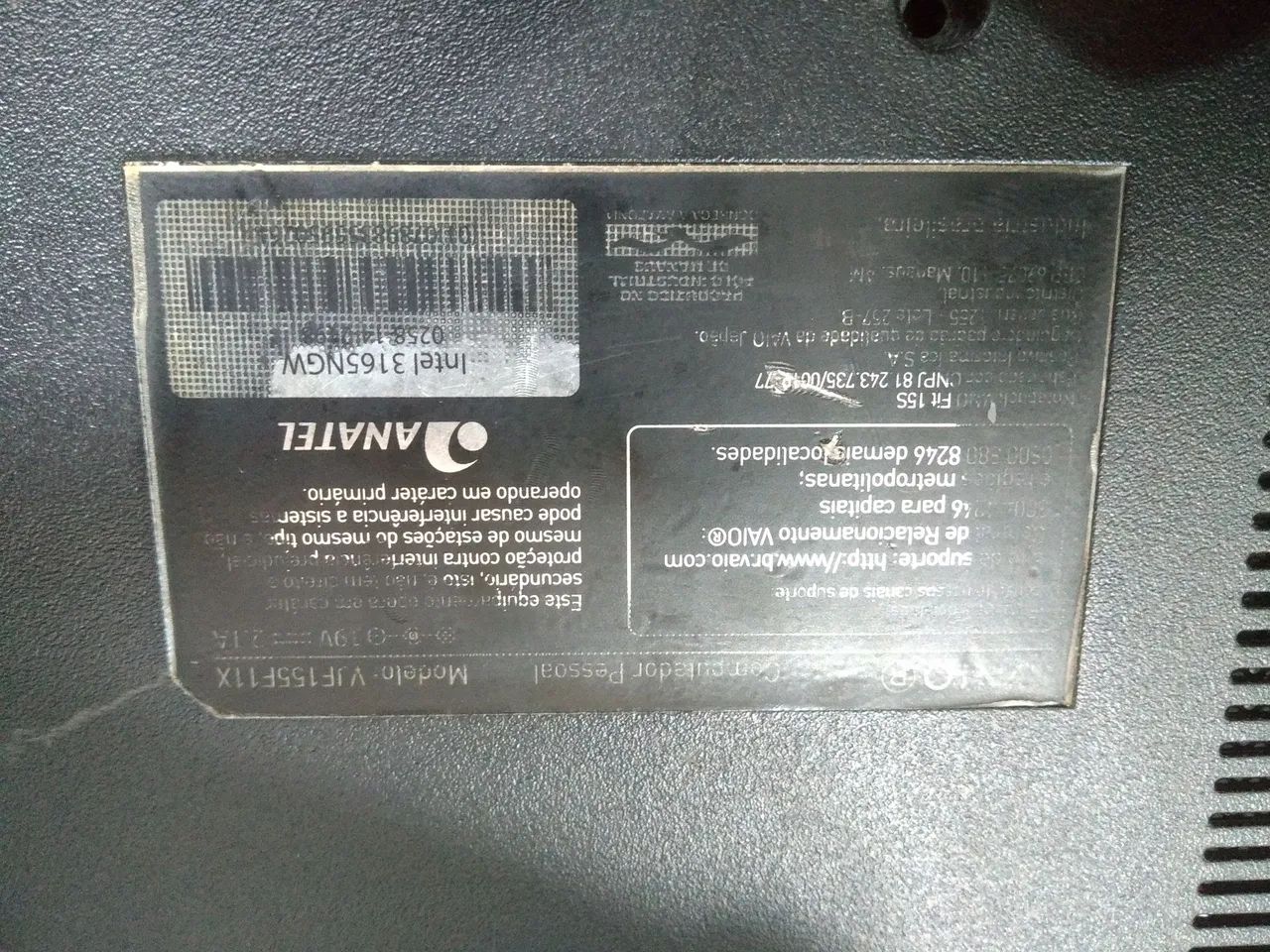 Notebook Vaio fit-15s core i5 defeito - Foto 2