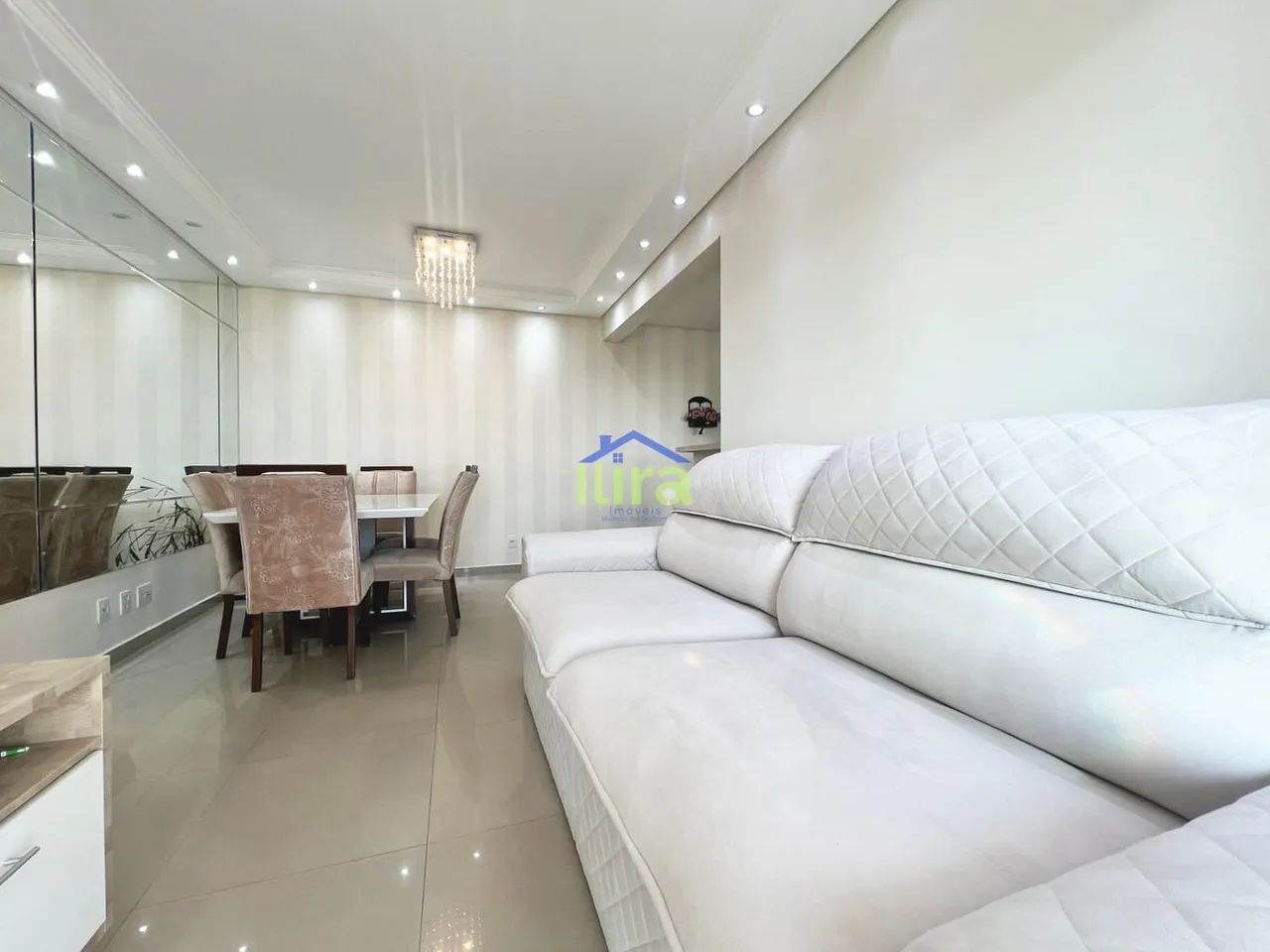 Apartamento para venda e locação mobiliado de 74M², 3 dormitórios sendo 1 suíte e 1 vaga e - Foto 2