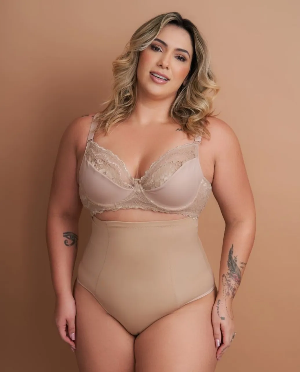 Cinta Modeladora - Nude e Preto