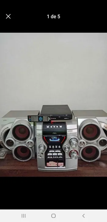 Som Completo com DVD Player - Ótimo Estado